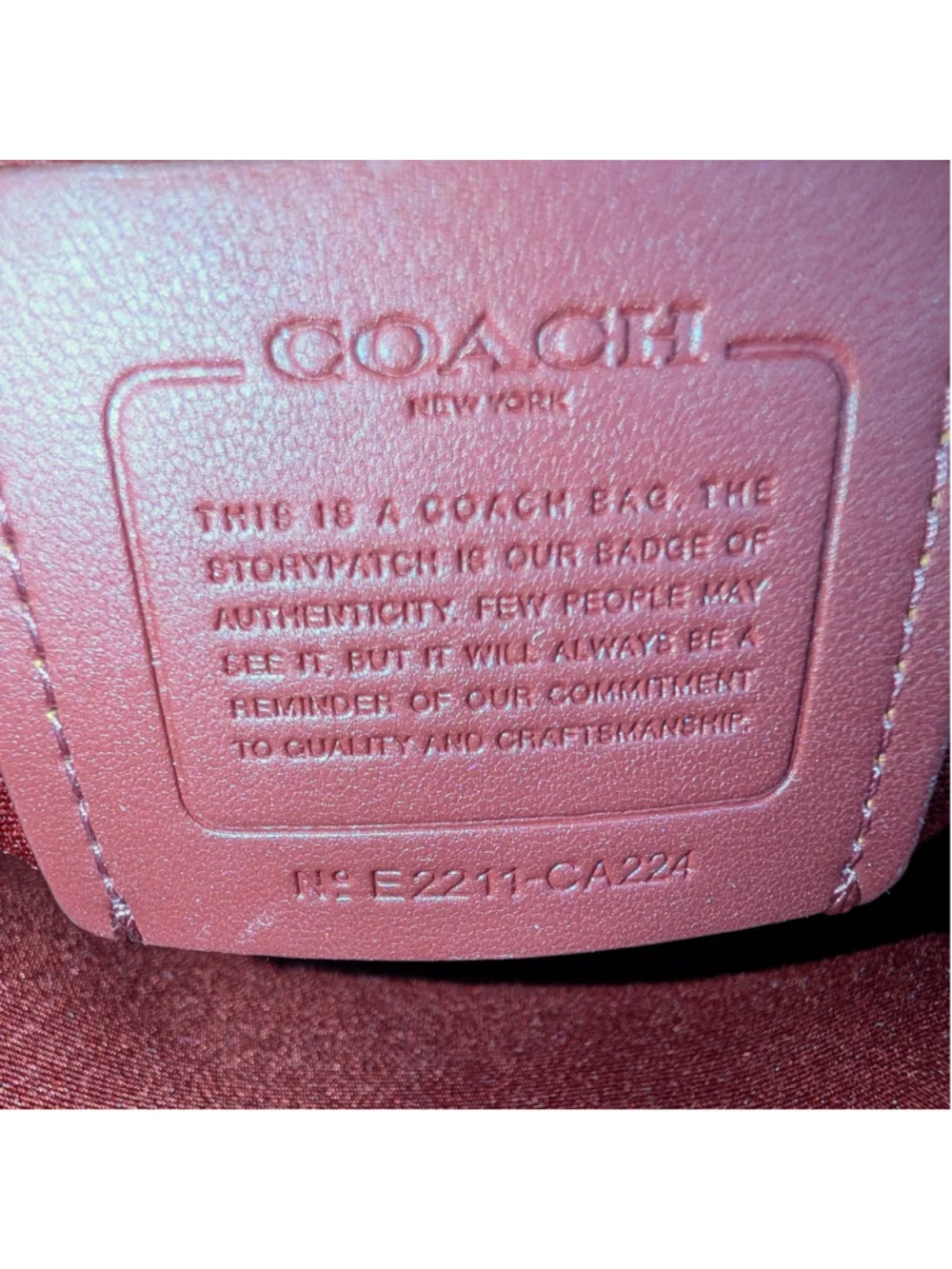 Coach Alice Mini Tote Crossbody Watermelon Leather CA224 Top Handle Satchel Bag